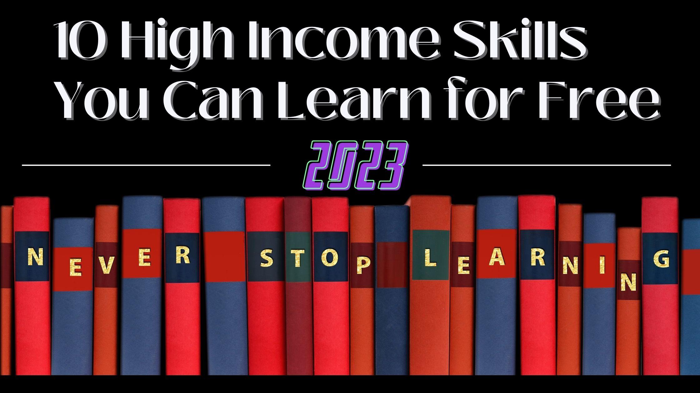 High Income Skills You Can Learn for Free